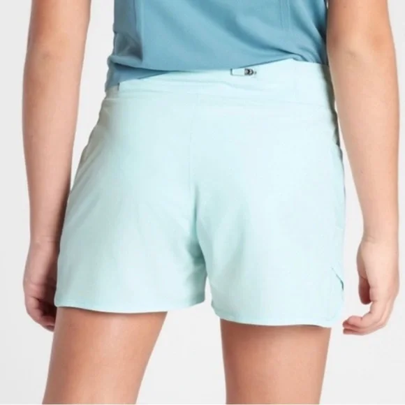 Athleta Girl Solid Record Breaker Short Oasis Blue Sz XXL/16 - Picture 2 of 16